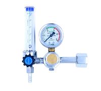 Argon Regulator Gas Reducer, MIG Mini Gas Bottle Regulator with Gauge, Welding Pressure Gauge,Argon CO2 Mig Tig Flow Meter Regulator Pressure Gauge