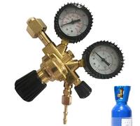 Argon Regulator Gauge, Welding Gauge, Carbon Dioxide Pressure Regulator Argon - Easy to Read Dual Scale Pressure Gauge, 'Argon Pressure Gauge for Welding Machines