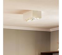 Argon Ronda ceiling spotlight, 2-bulb, white