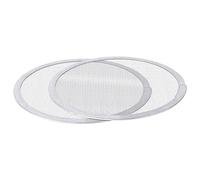 Argon Tableware 10 Inch Mesh Pizza Screens - 2 Pack - Non-Stick Metal Aluminium Pizza Trays Round Oven Cooking Baking Pan for Oven, Home, Restaurant