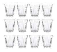 Argon Tableware 100ml Fluted Glass Espresso Tumbler Glasses - Set of 12 | Dishwasher Safe Kitchen Water Coffee Cocktail Juice Gin Wine Whisky Drinking Glassware Tumblers Durable Soda Lime Glass Set