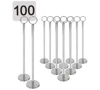 Argon Tableware Table Numbers With 30Cm Holders - 30Cm - Silver - Pack Of 100, Silver