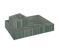 Argon Tableware 12pc Rectangle Marble Placemats & Square Coasters Set - 30cm x 20cm - Green | Size: 30 cm x 20 cm Argon Tableware Green 30 cm x 20 cm