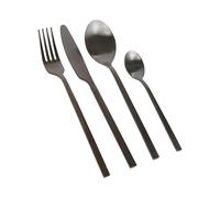 Argon Tableware 16pc Stainless Steel Cutlery Set in Black Argon Tableware Black