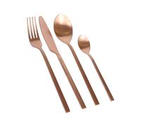 Argon Tableware 16pc Stainless Steel Cutlery Set in Copper Argon Tableware Copper