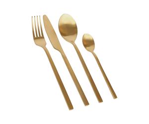Argon Tableware 16pc Stainless Steel Cutlery Set in Gold Argon Tableware Gold