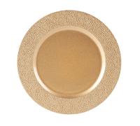 Argon Tableware Hammered Charger Plate - 33cm in Gold Argon Tableware Gold