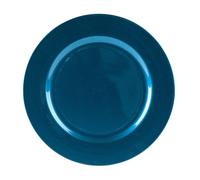 Argon Tableware 1x Metallic Charger Plate - 33cm Dining Table Setting Plate Placemat in Blue Argon Tableware Blue
