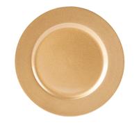 Argon Tableware 1x Metallic Charger Plate - 33cm Dining Table Setting Plate Placemat in Gold Argon Tableware Gold