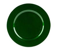 Argon Tableware 1x Metallic Charger Plate - 33cm Dining Table Setting Plate Placemat in Green Argon Tableware Green