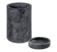 Argon Tableware 2 Piece Marble Wine Bottle Coaster & Cooler Set - Black, Multi