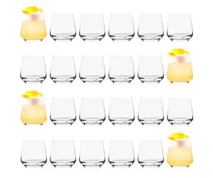 Argon Tableware 24x 345ml Tumbler Whisky Glasses - 'Tallo' Range - Modern Hiball Cocktail Juice Water Drinking Tumblers Set - Dishwasher Safe