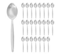 Argon Tableware 24x Dessert Spoons, Stainless Steel Dinner Cutlery Kitchen Table Spoon Set Dishwasher Safe