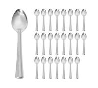 Argon Tableware 24x Teaspoons, Stainless Steel Dinner Cutlery Kitchen Table Tea Spoon Set Dishwasher Safe
