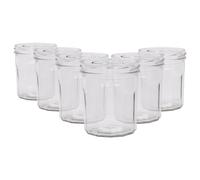 Argon Tableware Glass Jam Jars - 250Ml - Pack Of 6