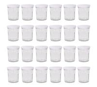 Argon Tableware Glass Jam Jars - 250ml - Pack of 24 in White Argon Tableware White