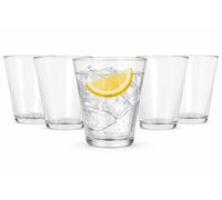 Argon Tableware 250Ml Water Glasses - Set Of 6 Drinking Tumblers - Straight-Sided Everyday Durable Soda Lime Glassware Set