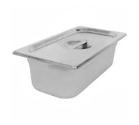 Argon Tableware 3.5L Gastronorm Container with Lid 1/3 GN 100mm Steel
