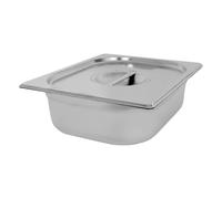 Argon Tableware Stainless Steel Gastronorm Container With Lid - 1/2 100mm - 5.5L