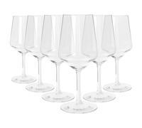 Argon Tableware Reusable Plastic Glasses - 500ml - Pack of 6 - Wine Glasses - Clear Cocktail Champagne Tumbler Drinking Cups for Garden, Parties, Weddings, BBQ and Picnic