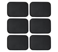 Argon Tableware Plastic Serving Trays - Pack of 6-35.5 x 25cm - Non-Slip Platter Serveware Rectangle Tray for Restaurants, Wedding Catering, Food, Drinks, Snacks, Painting, DIY