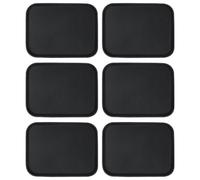 Argon Tableware 6X Rectangular Serving Trays - 41 X 30.5Cm - Reusable Non Slip Stackable Rubberized Food Drinks Platter Tray