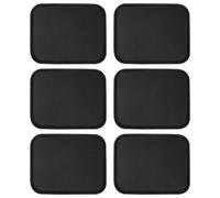 Argon Tableware 6X Rectangular Serving Trays - 45.5 X 35.5Cm - Reusable Non Slip Stackable Rubberized Food Drinks Platter Tray