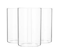 Argon Tableware 6x Scandi Glass Storage Jars - No Lid - 1 Litre Open Container Glass Jar in Clear Argon Tableware Clear
