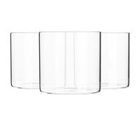 Argon Tableware 6x Scandi Glass Storage Jars - No Lid - 550ml Open Container Glass Jar in Clear Argon Tableware Clear