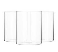 Argon Tableware 6x Scandi Glass Storage Jars - No Lid - 750ml Open Container Glass Jar in Clear Argon Tableware Clear