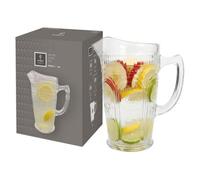 Argon Tableware Amore Ribbed Glass Water Jugs - 1.3L - Pack Of 4