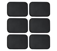 Argon Tableware Plastic Serving Trays - Pack of 6-35.5 x 25cm - Non-Slip Platter Serveware Rectangle Tray for Restaurants, Wedding Catering, Food, Drinks, Snacks, Painting, DIY