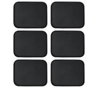 Argon Tableware Black Rectangular Serving Trays Pack of 6-45.5 x 35.5cm | Non-Slip Rubber Surface, Heat-Resistant Construction, Stackable Design, Professional-Grade Build, Dishwasher Safe