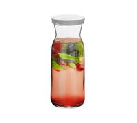 Argon Tableware Brocca Glass Carafe With Silicone Lid - 700Ml, Clear