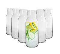 Argon Tableware Brocca Glass Carafes - 1.2 Litre - Pack of 6 in Clear Argon Tableware Clear