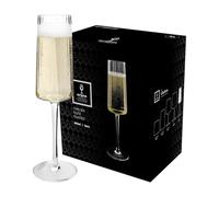 Argon Tableware Chelsea Optic Crystal Champagne Flutes - 260ml - Pack of 24 in Clear Argon Tableware Clear