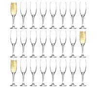 Argon Tableware Classic Champagne Flutes - 220ml - Pack of 24 in Clear Argon Tableware Clear