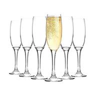 Argon Tableware 24x 220ml Champagne Flutes - Classic Range - Modern Style Dishwasher Safe Celebration Glass Drinking Flutes for Champagne, Prosecco, Sparkling Wine