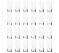 Argon Tableware 24x 285ml Classic Highball Glasses - Gift Short Kitchen Cocktail Tumbler Drinking Glass Whiskey Water Juice Barware Set - Dishwasher Safe