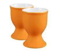 Argon Tableware Coloured Ceramic Egg Cups - 5Cm - Yellow - Pack Of 2