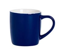 Argon Tableware Coloured Coffee Mug - 350ml - Durable Stoneware Cappuccino Latte Tea Cup in Navy Argon Tableware Navy