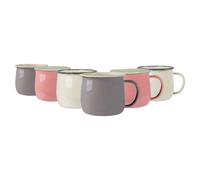 Argon Tableware Coloured Enamel Belly Mugs - 375ml - 3 Colours Argon Tableware Multicolor
