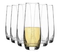 Argon Tableware Corto Stemless Champagne Flutes - 230ml - Pack of 6 in Clear Argon Tableware Clear