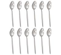 Argon Tableware Economy Silver Dessert Spoons - 12x Durable Rust Resistant Flatware Argon Tableware Silver