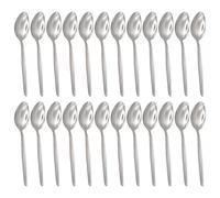 Argon Tableware Economy Silver Dessert Spoons - 24x Durable Rust Resistant Flatware Argon Tableware Silver
