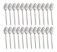 Argon Tableware Economy Stainless Steel Dessert Spoons - 19cm - Pack of 24 - Silver Dining Table Spoon High Polished Dishwasher Safe 24-Piece Dinner Cutlery Set