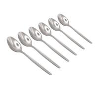Argon Tableware Economy Stainless Steel Teaspoons - 13.5cm - Pack of 6 - Silver Tea Spoons High Polished Metal Dishwasher Safe 6-Piece Tea Coffee Sugar Cutlery Set