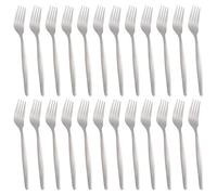 Argon Tableware Economy Stainless Steel Dinner Forks - 19.5cm - Pack of 24 in Silver Argon Tableware Silver