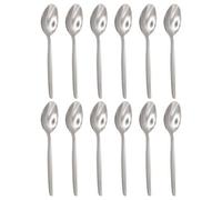Argon Tableware Economy Stainless Steel Teaspoons - 13.5cm - Pack of 12 - Silver Tea Spoons High Polished Metal Dishwasher Safe 12-Piece Tea Coffee Sugar Cutlery Set