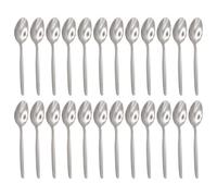 Argon Tableware Economy Stainless Steel Teaspoons - 13.5cm - Pack of 24 - Silver Tea Spoons High Polished Metal Dishwasher Safe 24-Piece Tea Coffee Sugar Cutlery Set